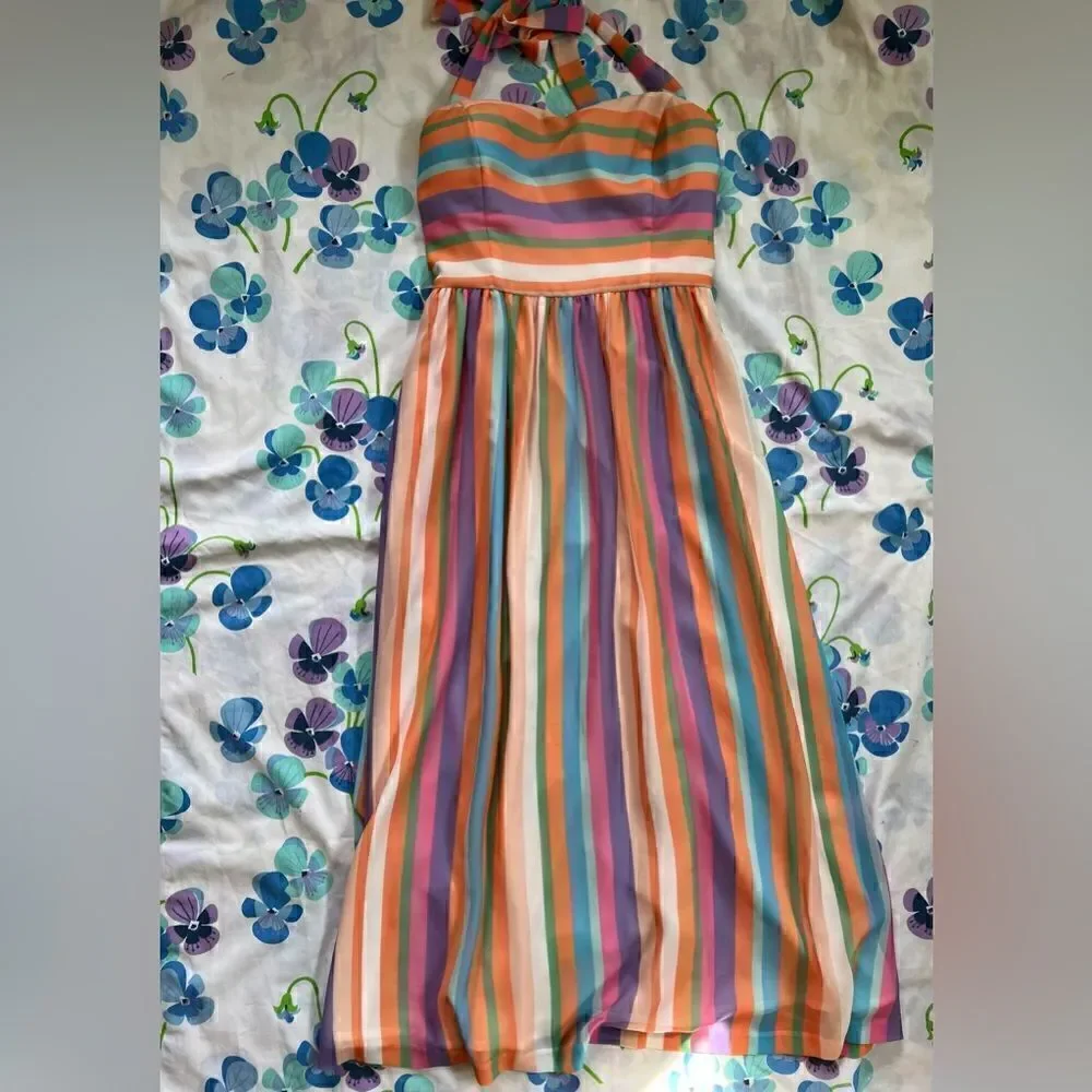 Modcloth | Dresses | Modclothsherbetstripehalterdress